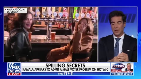 'The Five' Kamala Harris admits male voter problem on hot mic