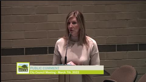 Elena Dinverno - Rochester Hills City Council Public Comment