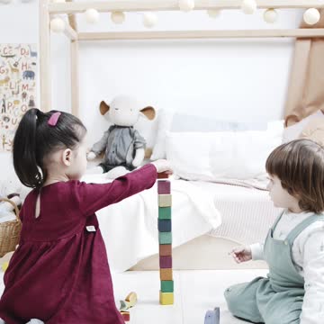 Beautiful child playing.