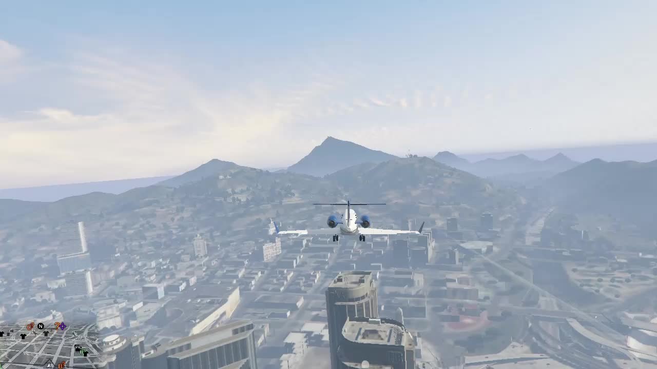 playing gta v on pc (stealing plane)