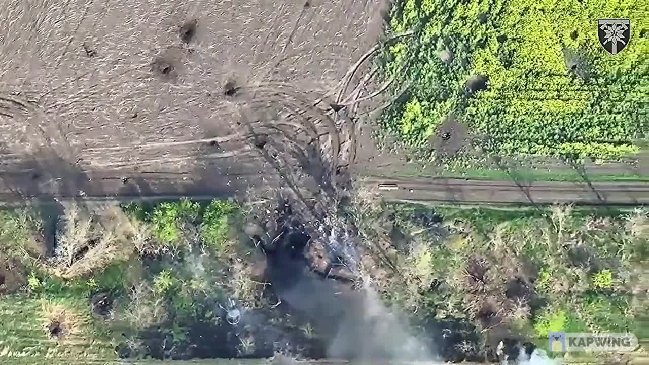 Destroyed Russian BMP-3 by 120mm mortar fire from Ukraine's 128th Mountain Assault Brigade