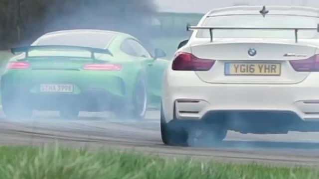 #Mercedes-AMG GT R or BMW M4 GTS, which would you rather skid USA