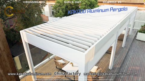 Kakadu Aluminum Motorized Pergola Sun Shade Pergola Screen Pergola#Sunprotectionpergola