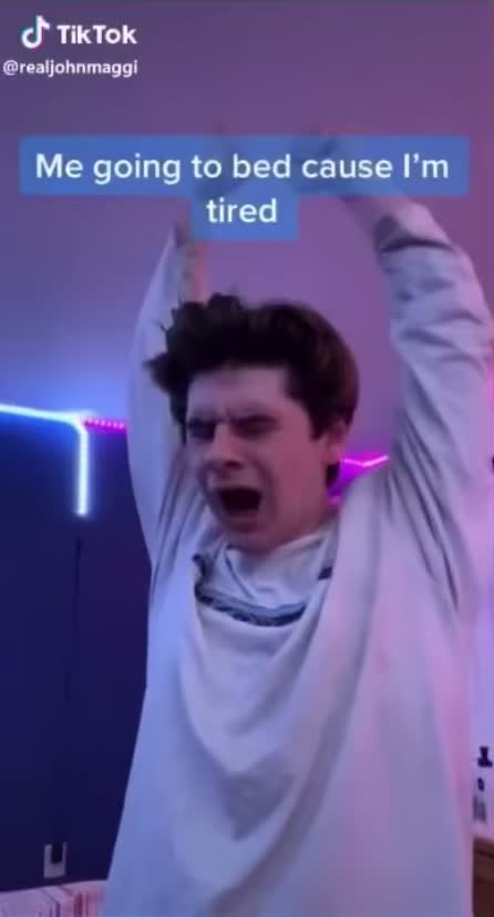 When you go to bed then wake up and see a spider