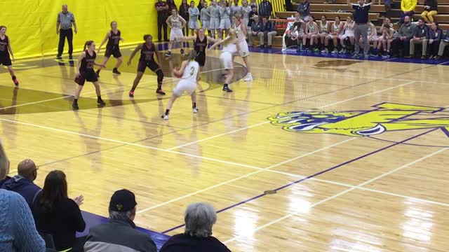 Half-Court Epic Shot at Basketball Game