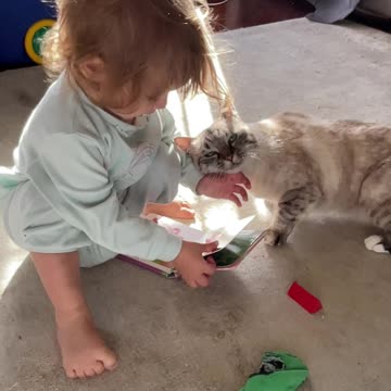 Iris and Sophie have fun together