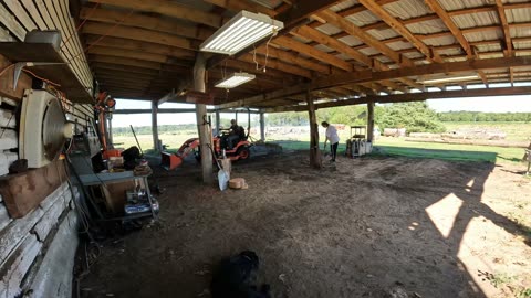 We have Cleaned out the Sawmill Shed and Transformed it for the weekend