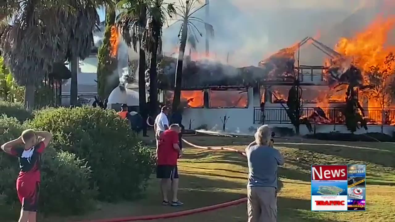 🔥STRUCTURAL FIRE. SHELLEY POINT HOTEL ST HELENA BAY, SOUTH AFRICA