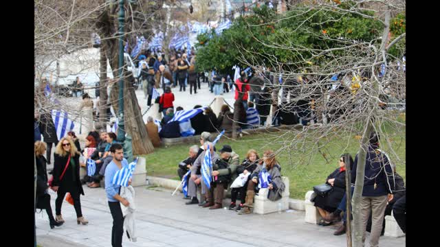 Demonstration for Macedonia