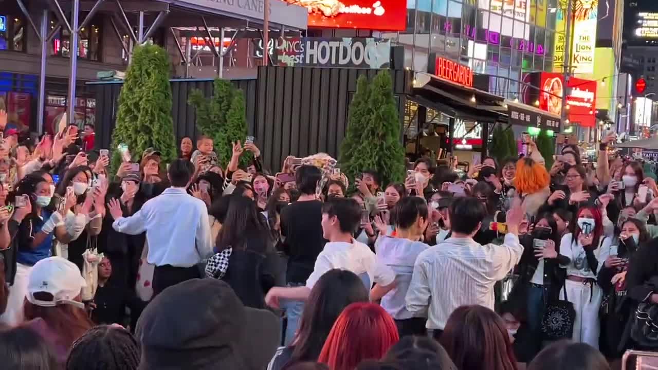 WEi K-Pop group seen busking in NYC!