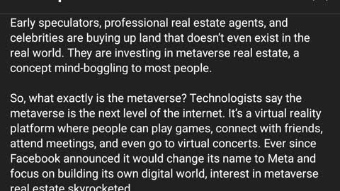 Risks and rewards of the metaverse