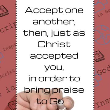 #shorts #verseoftheday #scripture #ytshorts #bibleverse Romans 15:7