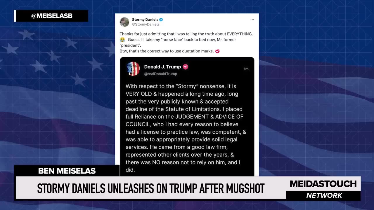 Stormy Daniels UNLEASHES on Trump after Mugshot