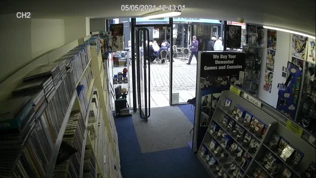 Man Walks Straight Into Shop Window