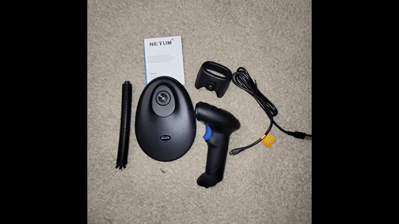 Review: Sponsored Ad - NetumScan Wireless Barcode Scanner with Stand, Portable Automatic Barcod...