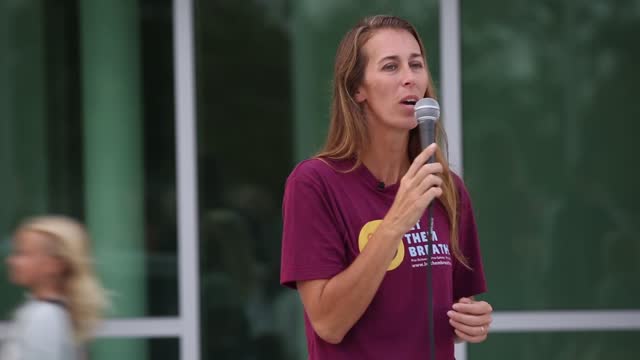 Carlsbad School Board Meeting Rally 8/21 - Sharon Mckeeman