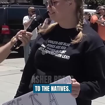 Woke Lady Claims U.S. 'Belongs to the Natives'