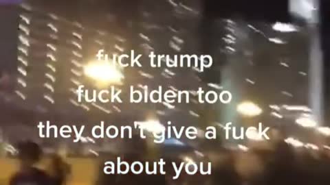 Antifa-BlM demonstrates their true face to Biden