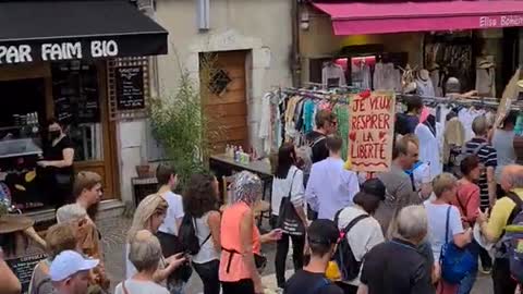 Manifestation Annecy le 17 07 2021