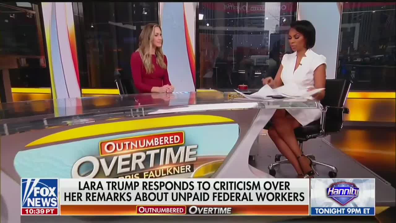 Lara Trump Fights Back On Media Attacking Her Federal Workers Statement