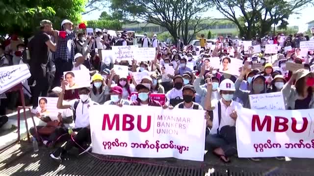 Burmese shamans join anti-coup protest.