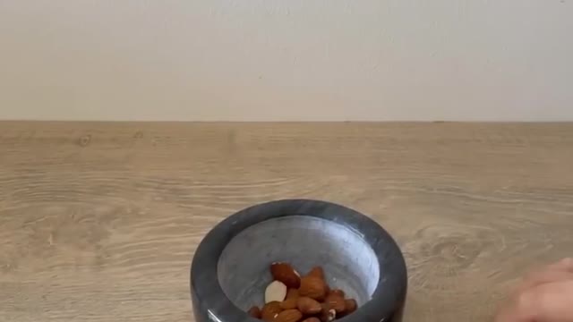 I crush almonds with a kitchen pestle