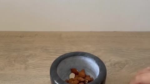 I crush almonds with a kitchen pestle