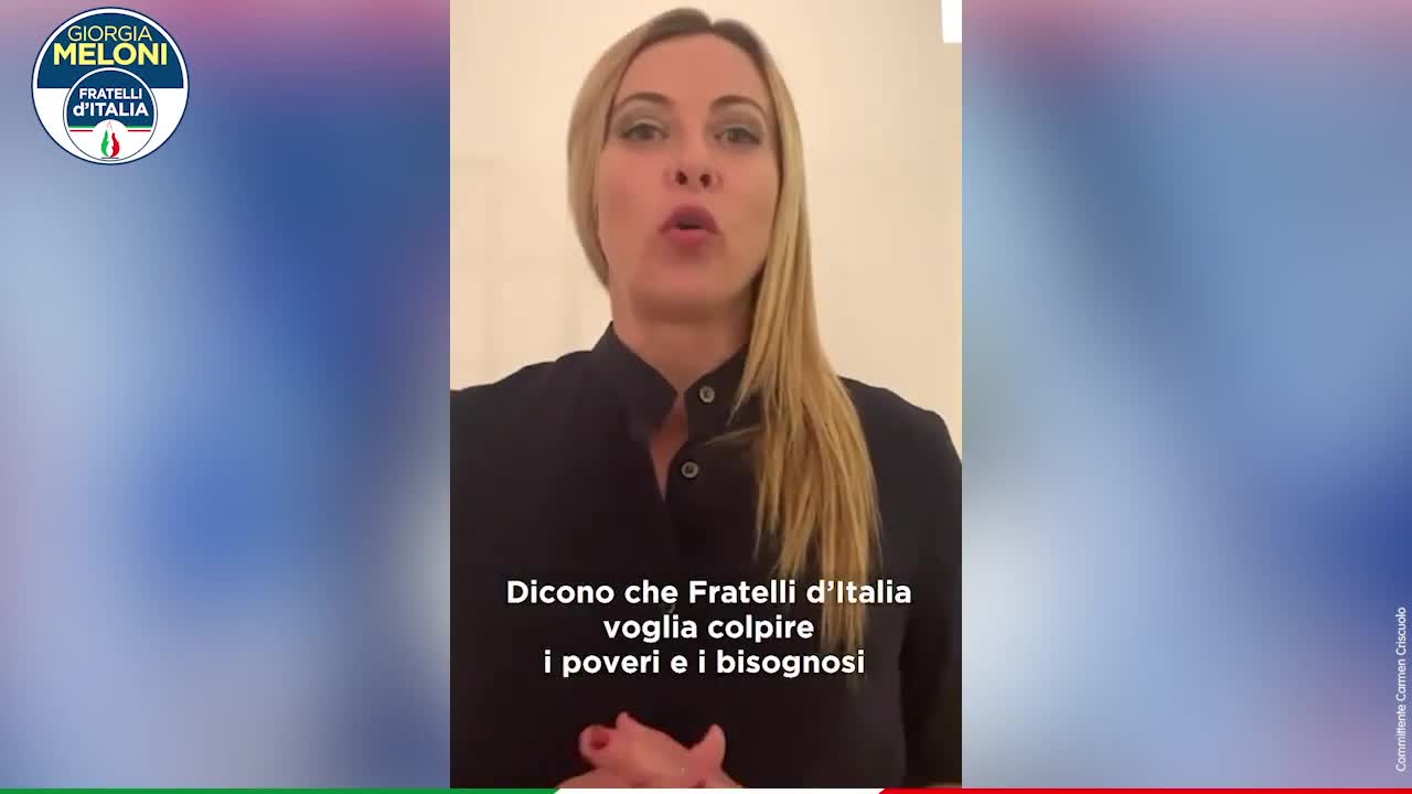 Giorgia Meloni campagna elettorale 2022