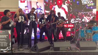 Jamar Langley performs in the Toyota Music Den at One Musicfest 2024