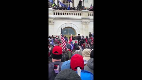MAGA Patriots Stop ANTIFA from Breaking Capitol Windows