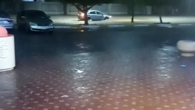 Beautiful rain in Yanbu