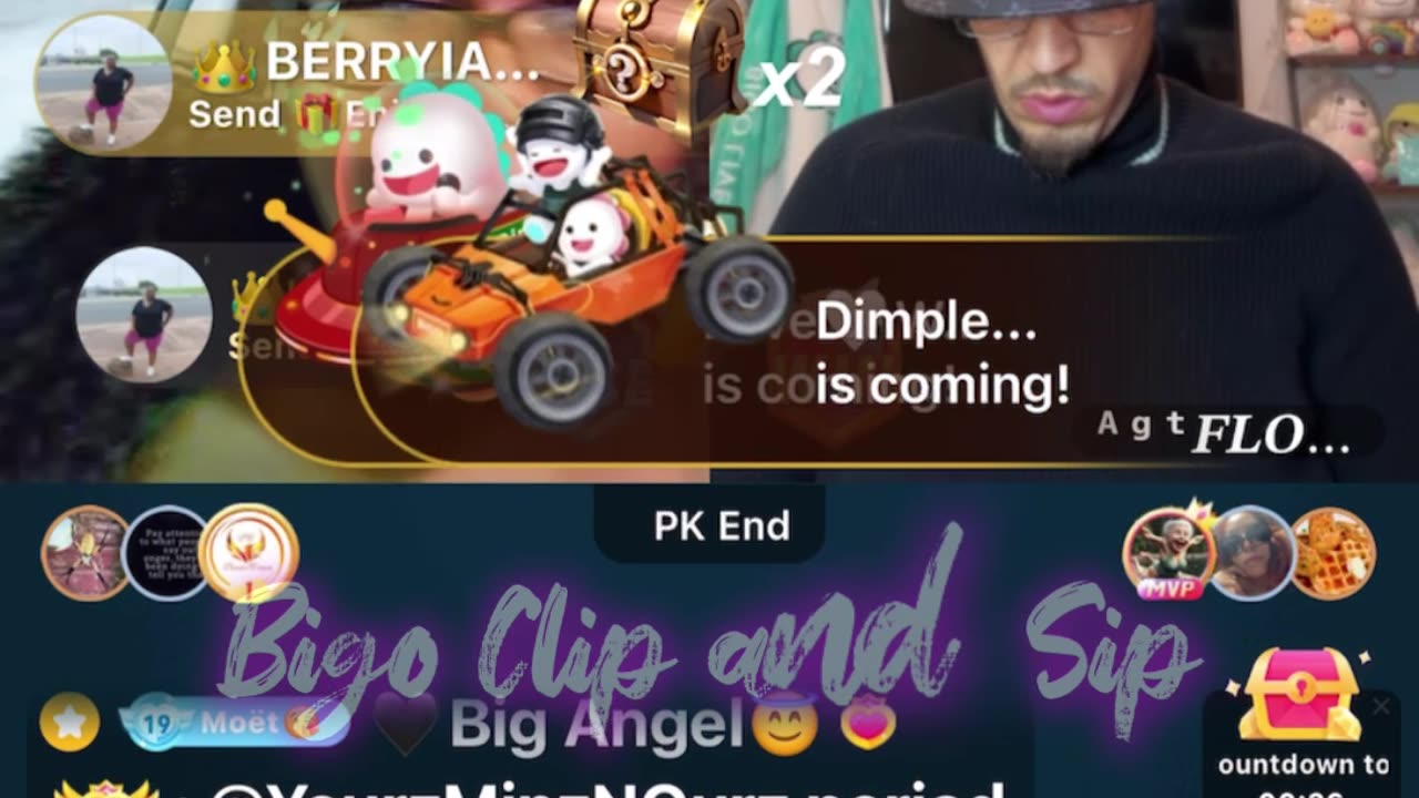 Moet lines Papi after arriving in Vegas n he plays in her face 9/26/24 #bigoclipandsip