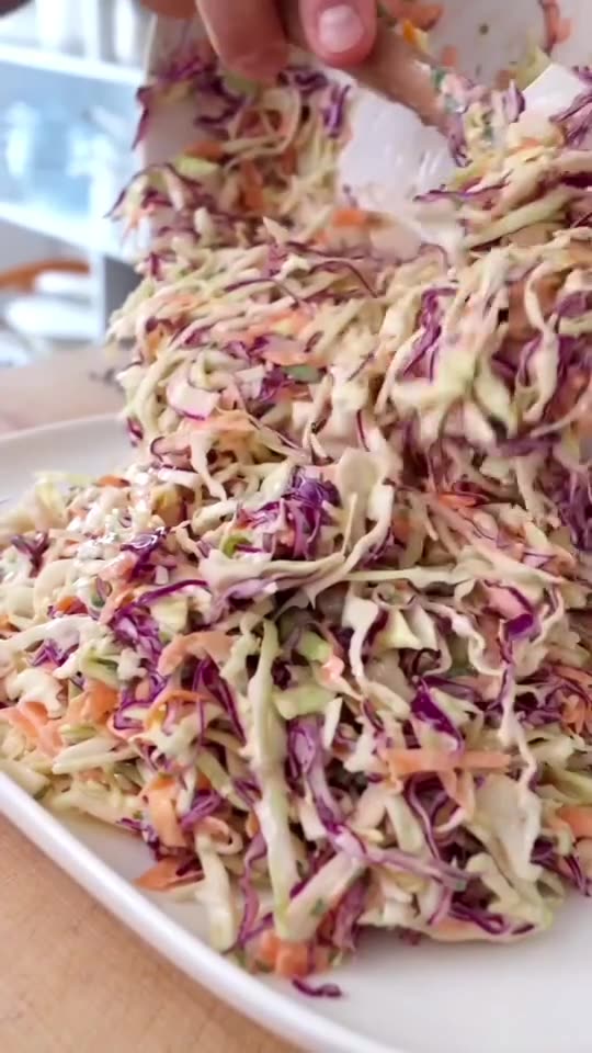 Lighter Coleslaw - RECIPE IN DESCRIPTION