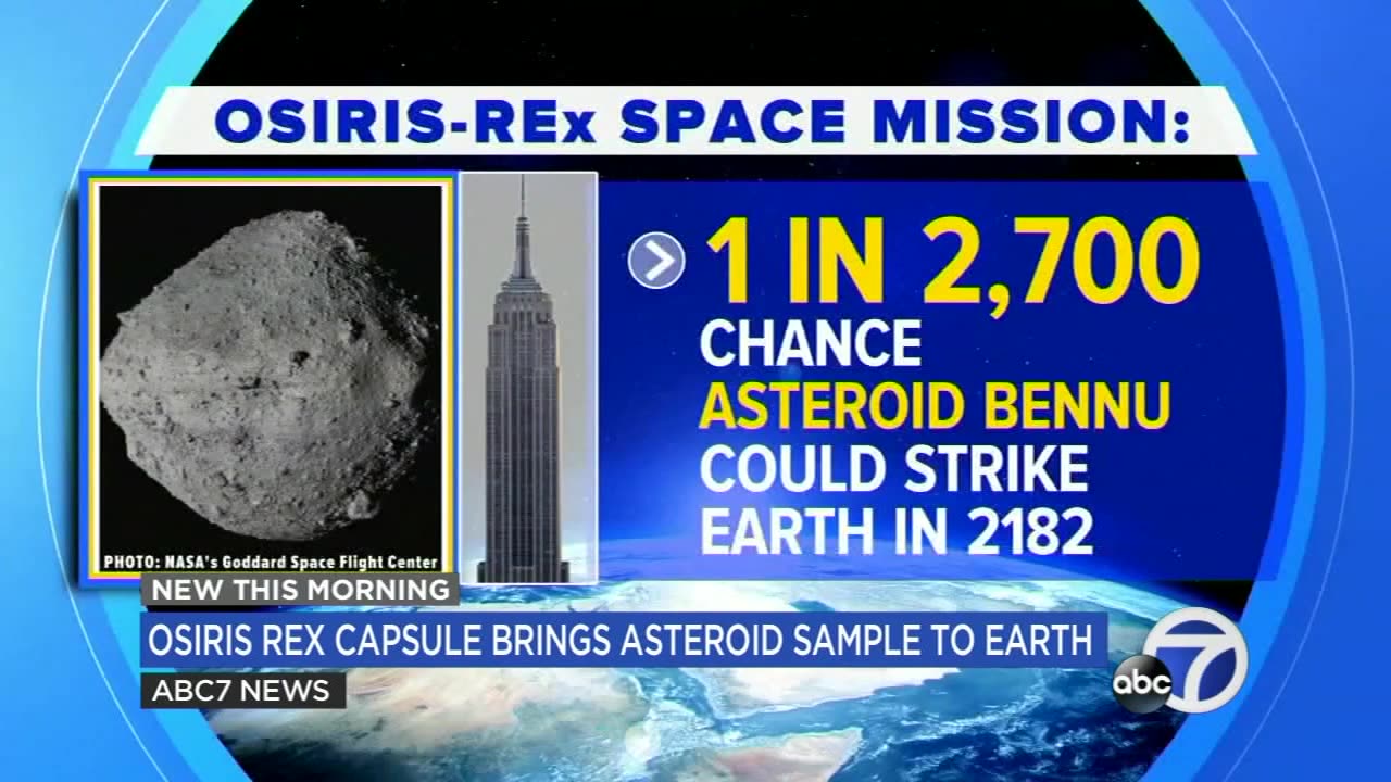 NASA's 1st asteroid samples land on Earth after release.