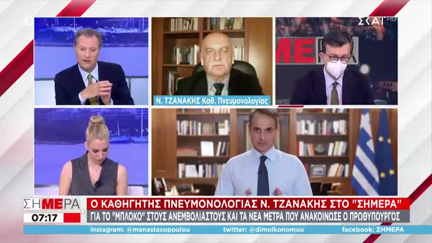 Φως για τείχος ανοσίας την άνοιξη βλέπει ο Τζανάκης στις 19112021