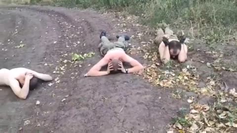 A Unit of Russian/Crimean Marines from Sevastopol Surrender in Kursk