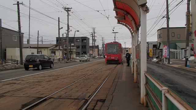 Tram operation inside the yard