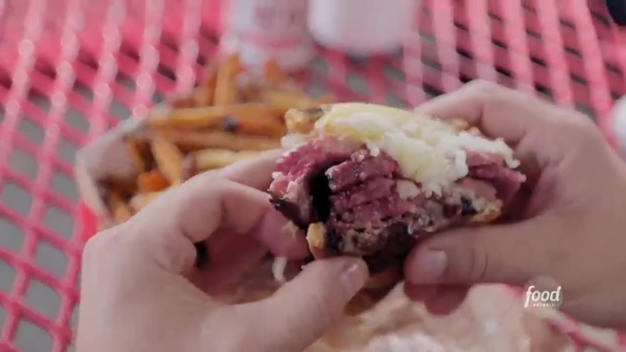 Guy Fieri Eats HEAVENLY Pastrami Sandwich at BBQ Joint