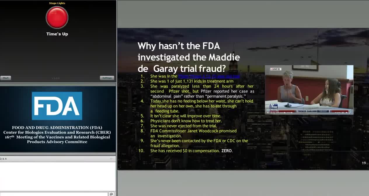 FDA Hearing: Doctors Testify Govt DOES NOT Have Data COVID Shots Do Not Cause More Harm than They Save Lives