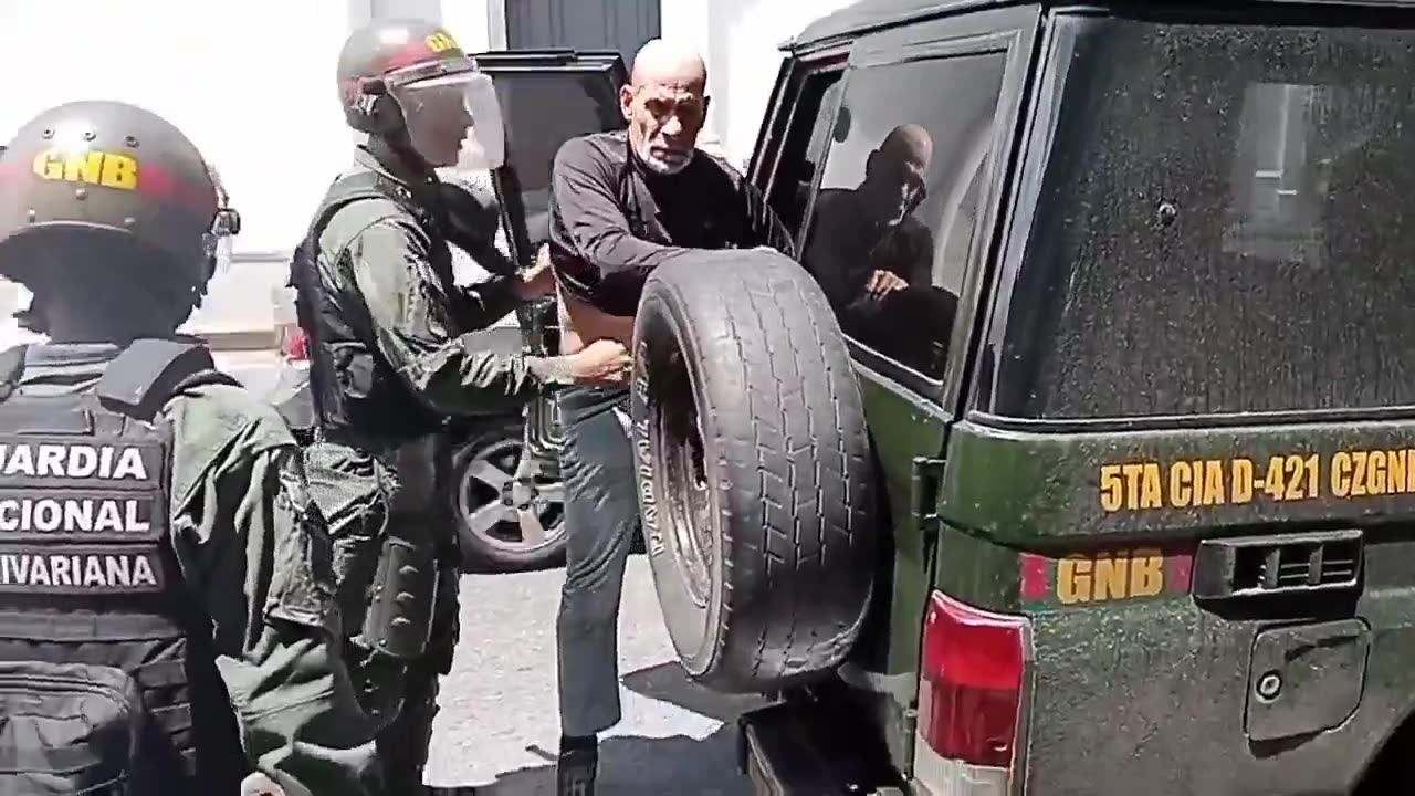 Nicolás Maduro President of Venezuela's thugs in action.