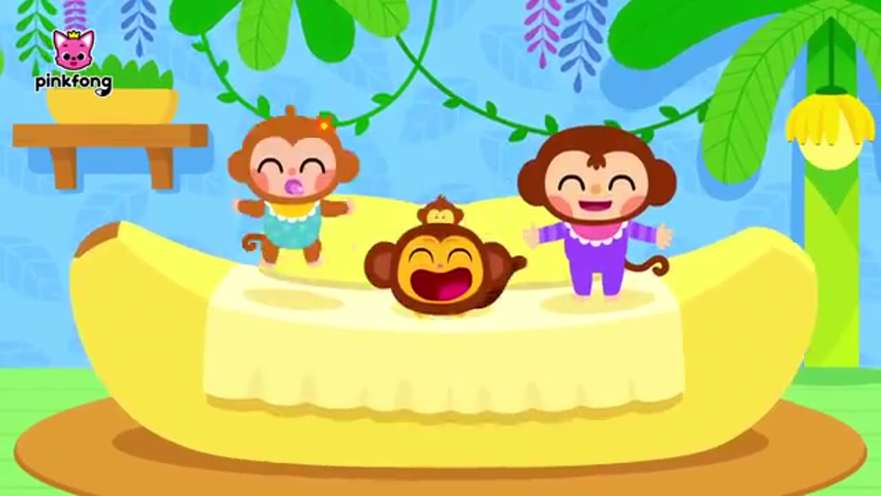 Five Little Monkeys Jumping on the Bed +More | Fun Nursery Rhymes | Pinkfong Kids Song😘