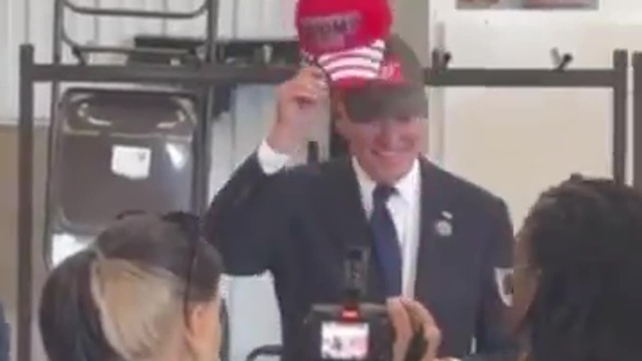 BREAKING: Joe Biden just put on a MAGA hat in support of President Trump.
