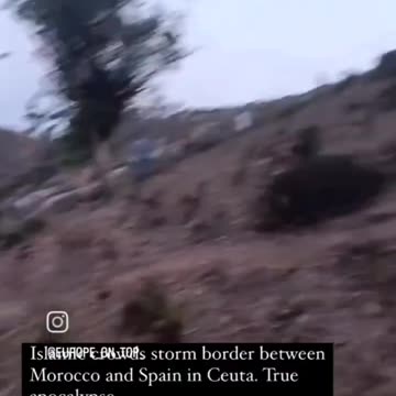 Moroccan spanish border Ceuta EU