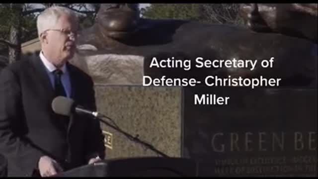 Politics - 2020 President Trump Secretary of Defense Speech Nov Regime Change