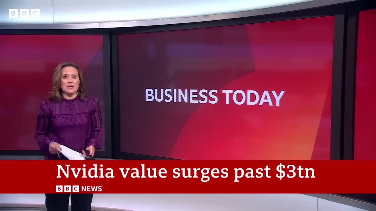 Tech giant Nvidia's value overtakes Apple BBC News