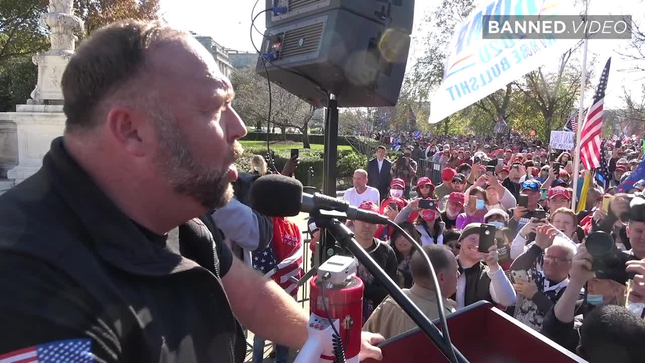 Alex Jones delivers powerful and revolutionary speech at 'Million MAGA March' in Washington D.C.