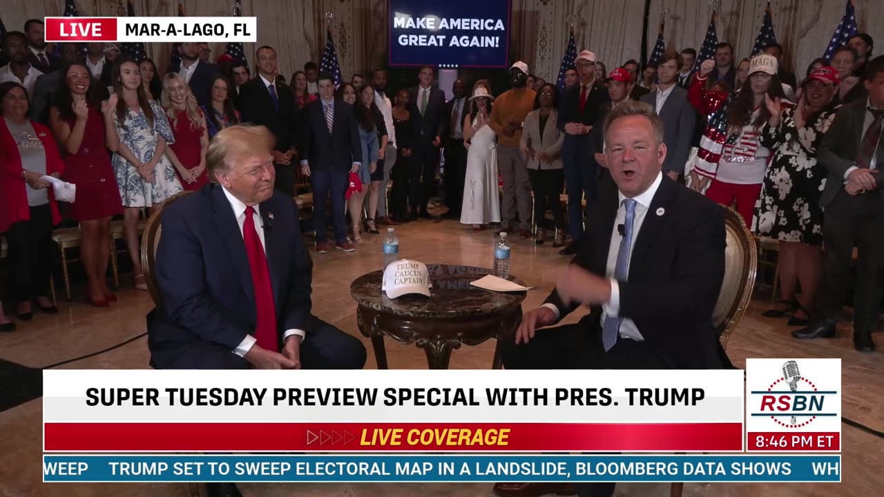 FULL INTERVIEW: Super Tuesday Preview Special with President Trump at Mar-a-Lago - 3/4/24