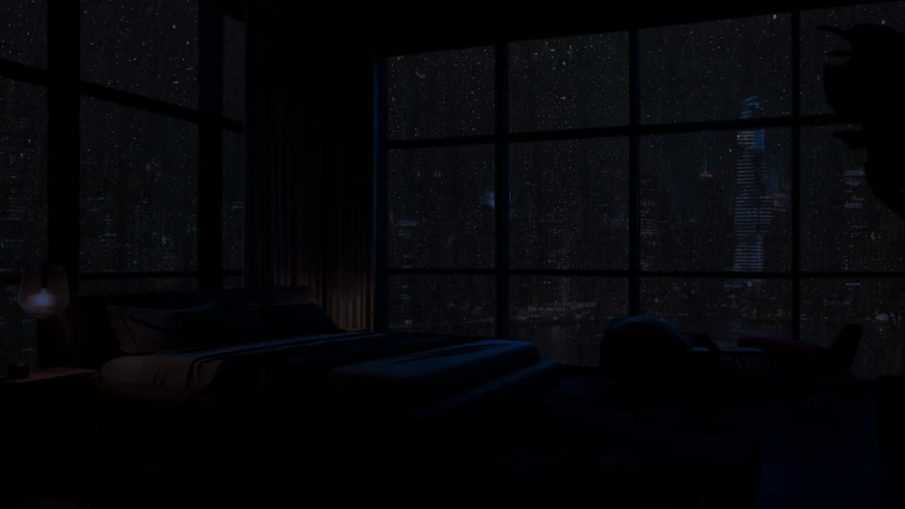 Rain Outside Window - Beat Insomnia Less Than 2 Minutes To Drop Into Sleep Instantly With Heavy Rain