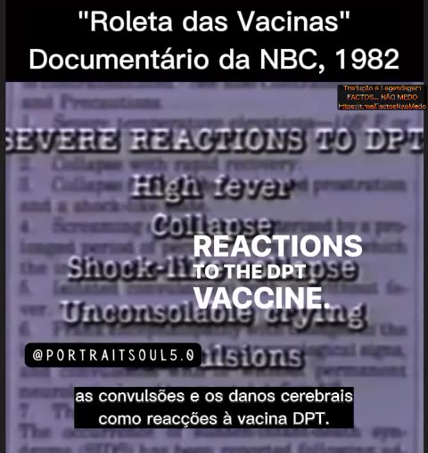 💉⚠️"ROLETA DAS VACINAS" DOCUMENTÁRIO DA NBC, 1982 (EXCERTO)💉⚠️