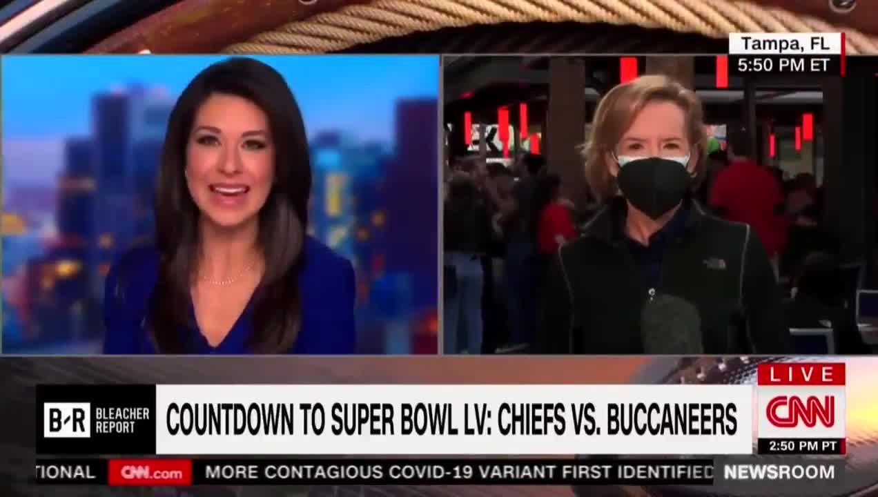 CNN TRIGGERED by Maskless Football Fans